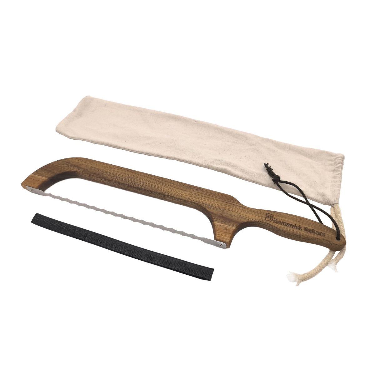 Brunswick Bakers Acacia Wood Bread Bow Knife 41.5cm x 6cm