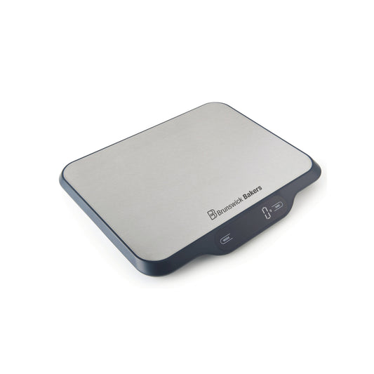 Brunswick Bakers Heavy Duty 30kg Digital Baker Scale - Black with Stainless Steel Platform