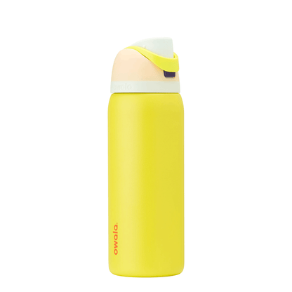 Owala FreeSip Stainless Steel Insualted 32oz Lemon Limeade (Tan Yellow)