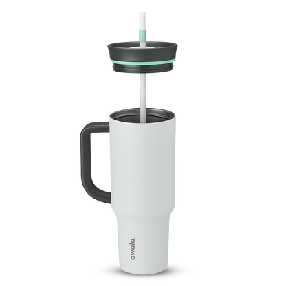 Owala Tumbler Stainless Steel 40oz Cloudscape (Grey White)