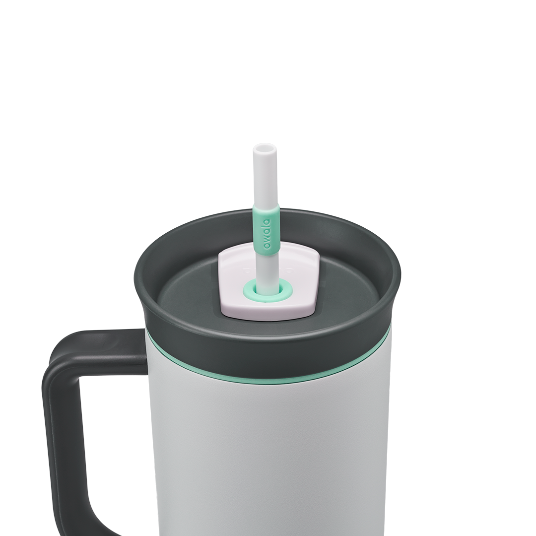 Owala Tumbler Stainless Steel 40oz Cloudscape (Grey White)