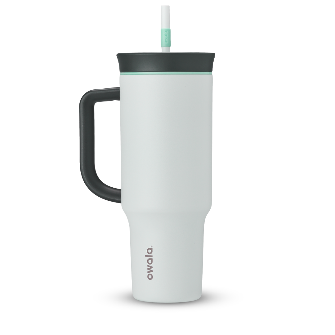 Owala Tumbler Stainless Steel 40oz Cloudscape (Grey White)