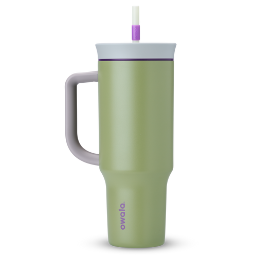 Owala Tumbler Stainless Steel 40oz Hip Cactus (Grey Green)
