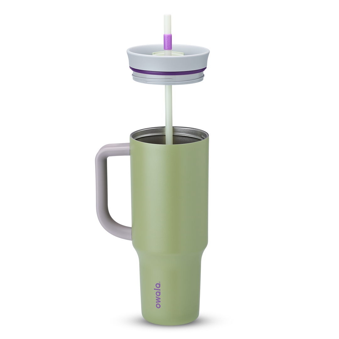 Owala Tumbler Stainless Steel 40oz Hip Cactus (Grey Green)