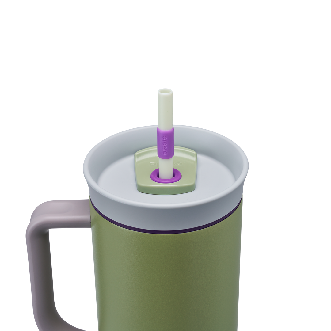 Owala Tumbler Stainless Steel 40oz Hip Cactus (Grey Green)