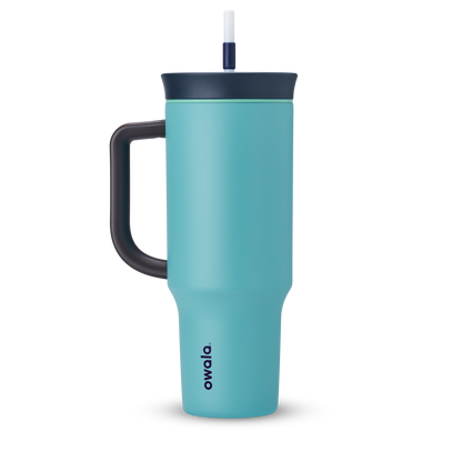 Owala Tumbler Stainless Steel 40oz Splash Zone (Grey Teal)