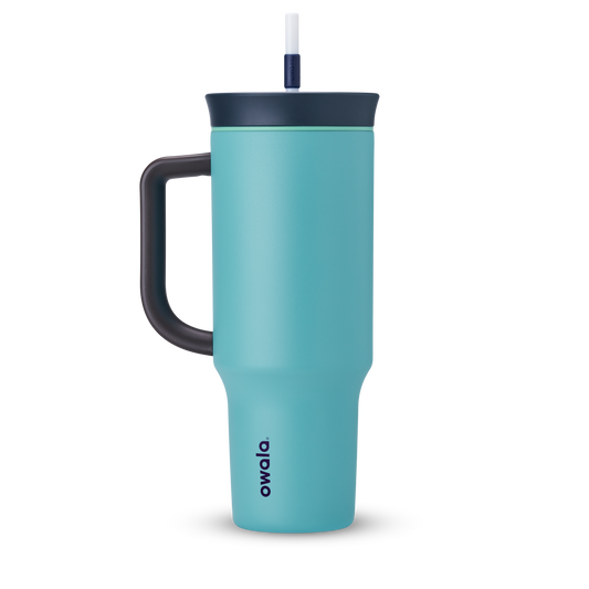 Owala Tumbler Stainless Steel 40oz Splash Zone (Grey Teal)