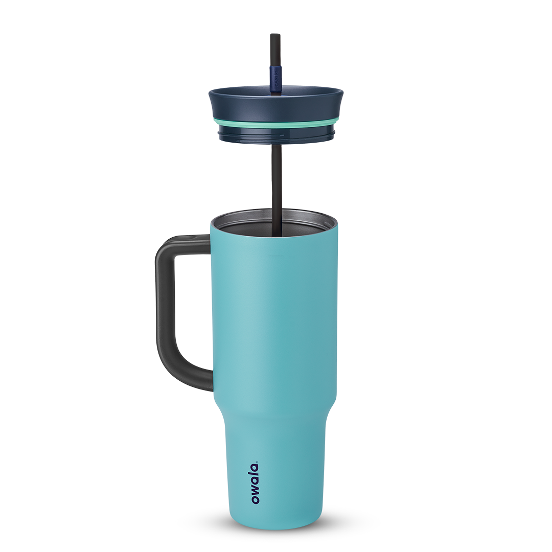Owala Tumbler Stainless Steel 40oz Splash Zone (Grey Teal)