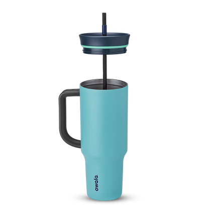 Owala Tumbler Stainless Steel 40oz Splash Zone (Grey Teal)