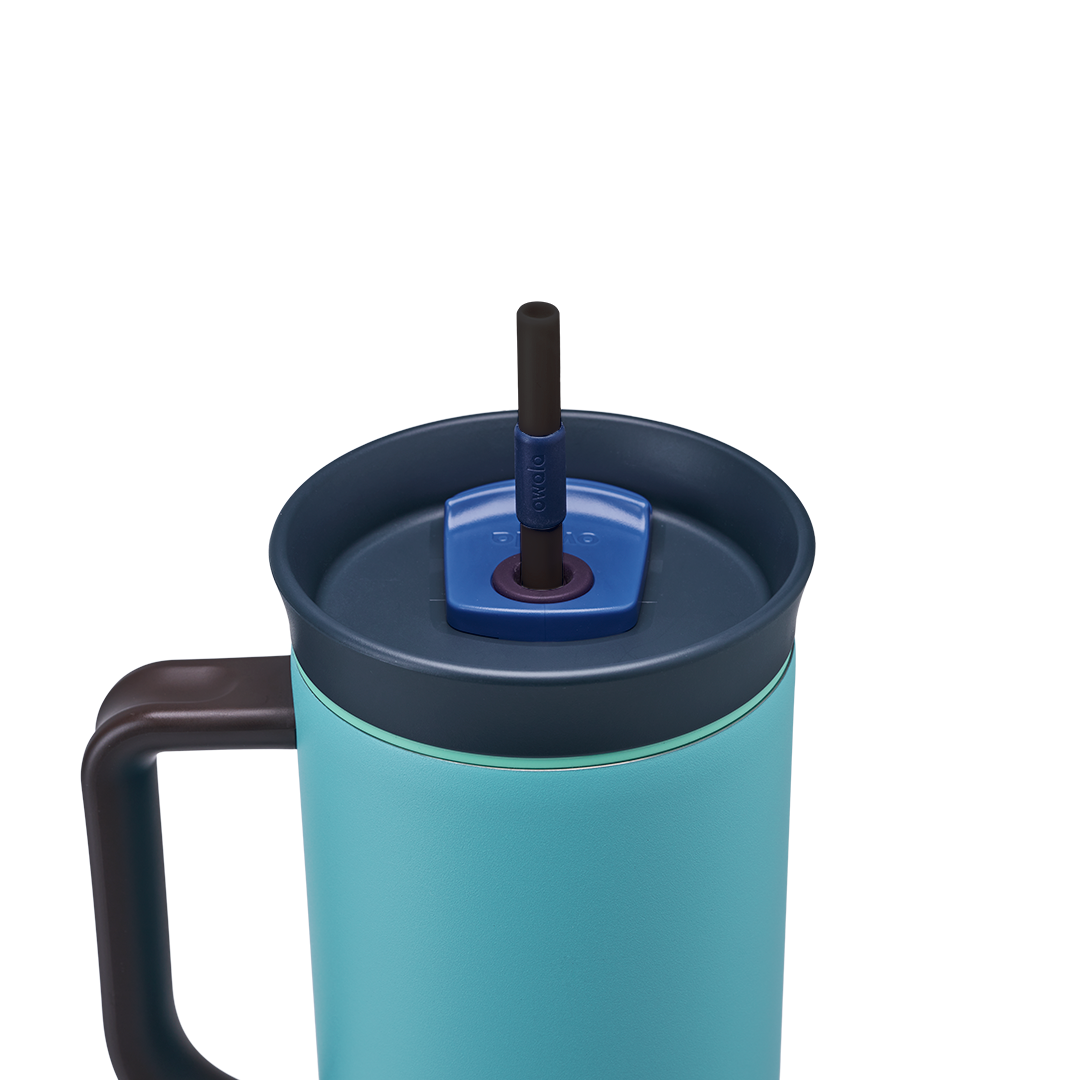 Owala Tumbler Stainless Steel 40oz Splash Zone (Grey Teal)