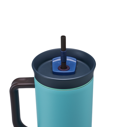 Owala Tumbler Stainless Steel 40oz Splash Zone (Grey Teal)