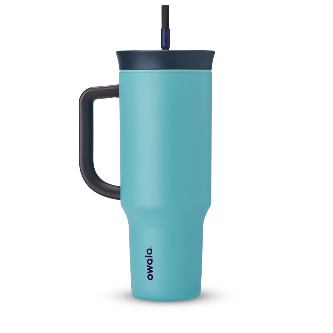 Owala Tumbler Stainless Steel 40oz Splash Zone (Grey Teal)