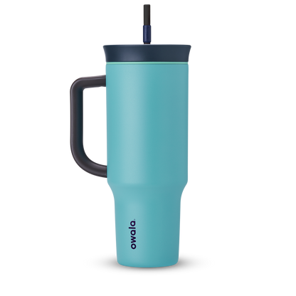 Owala Tumbler Stainless Steel 40oz Splash Zone (Grey Teal)