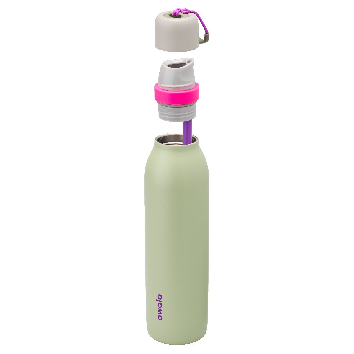 Owala Freesip Twist Stainless Steel 18oz - Neo Sage (Grey/Green)