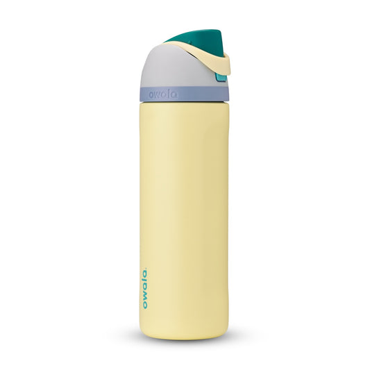 Owala FreeSip Stainless Steel Insulated 24oz Sunny Daze (Grey Yellow)