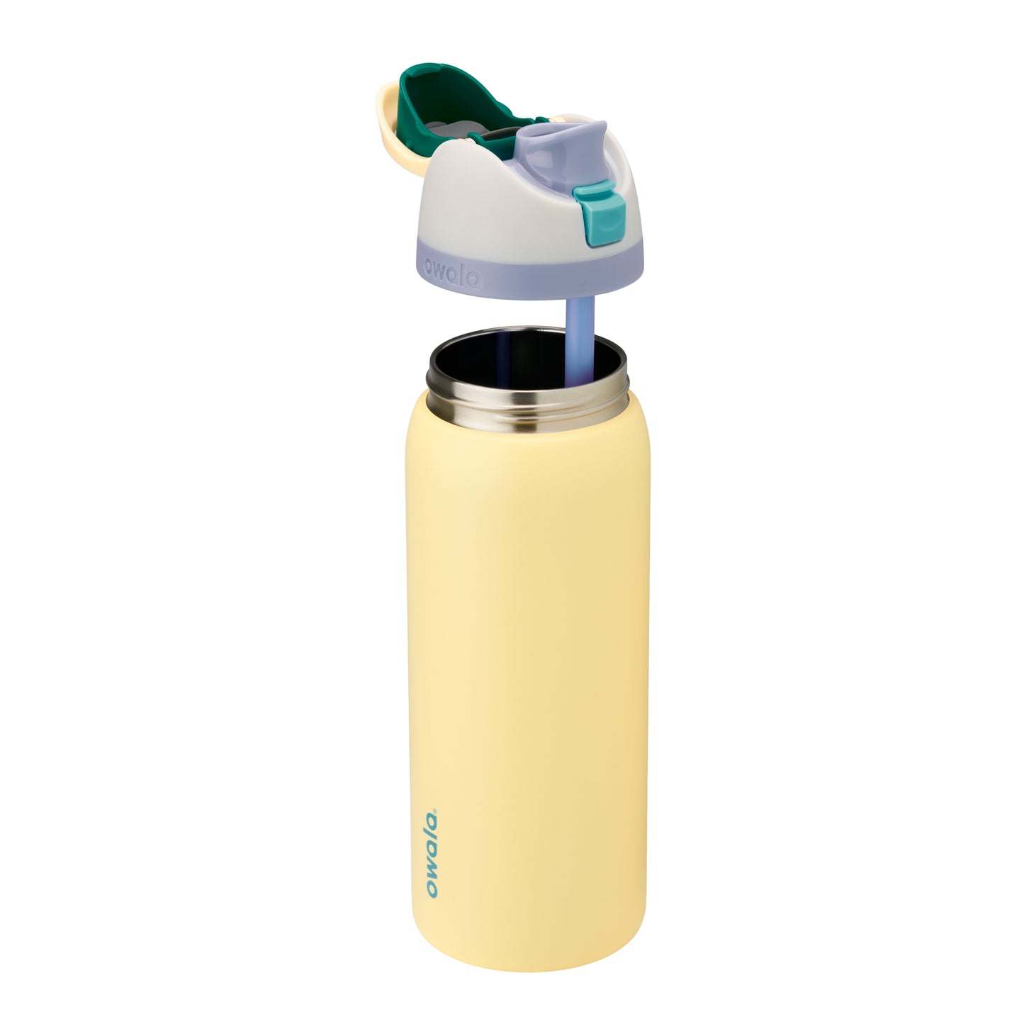 Owala FreeSip Stainless Steel Insulated 32oz Sunny Daze (Grey Yellow)