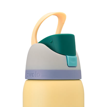 Owala FreeSip Stainless Steel Insulated 32oz Sunny Daze (Grey Yellow)