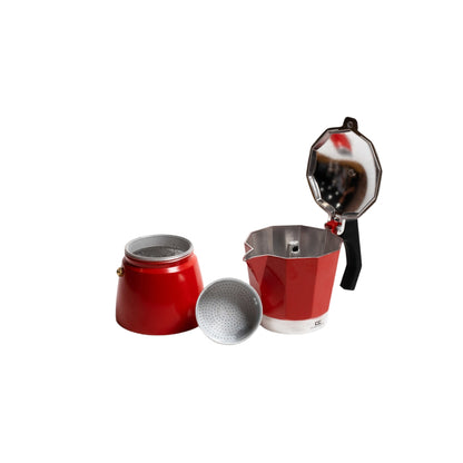 Coffee Culture Red Coffee Maker 6 Cup