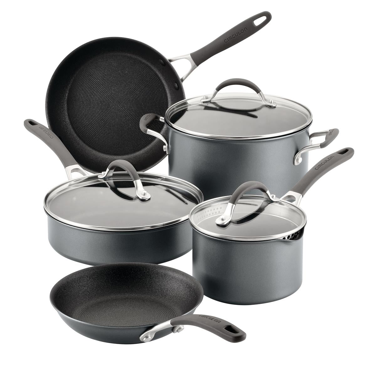 Scratchdefense A1 8 Piece Cookware Set