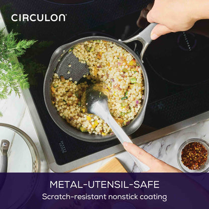 Circulon Scratch DefenceA1 14cm 0.9 L Milkpan  featuring Metal Utensil safe