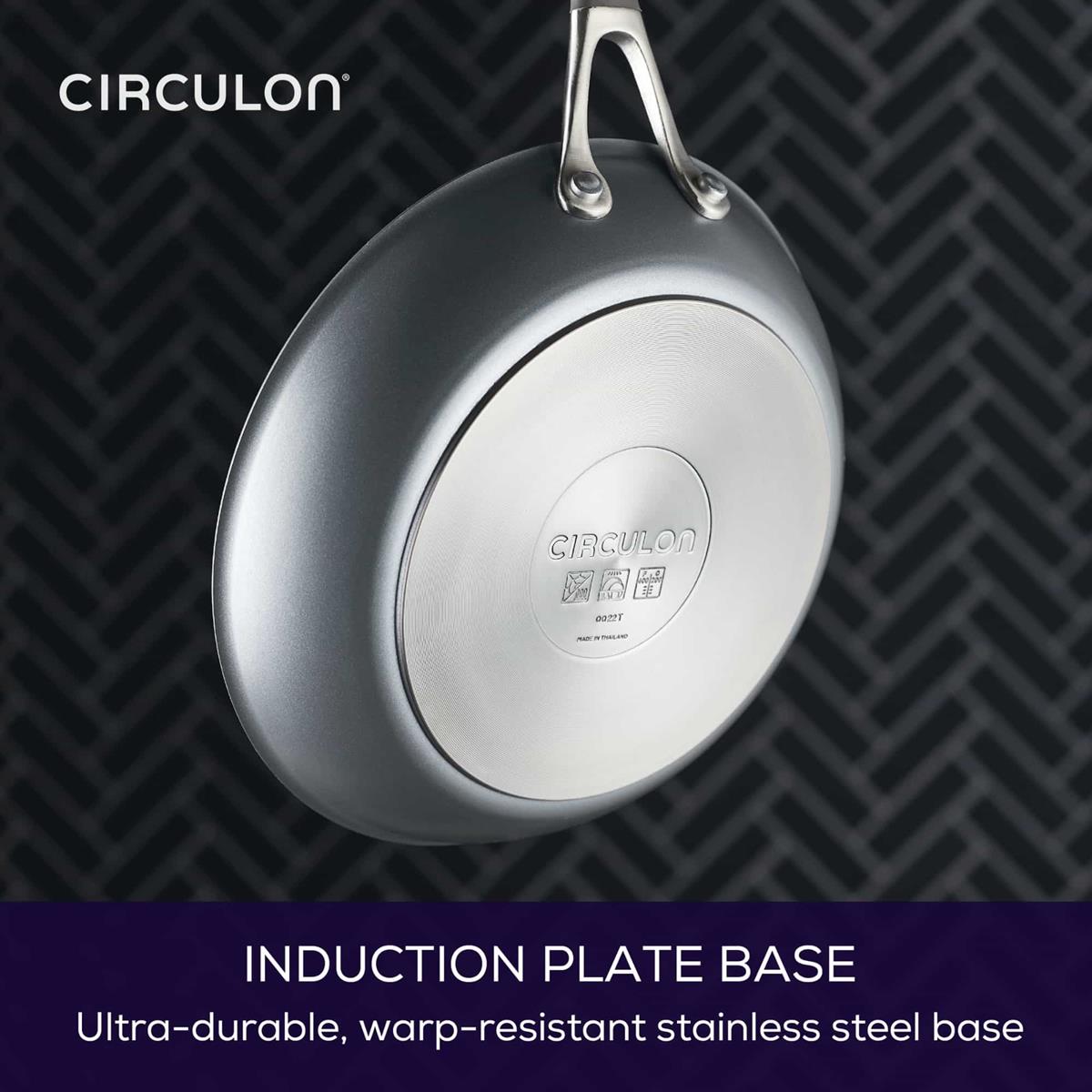 Scratchdefense A1 28cm 4.7L Covered Sauteuse featuring induction base plate