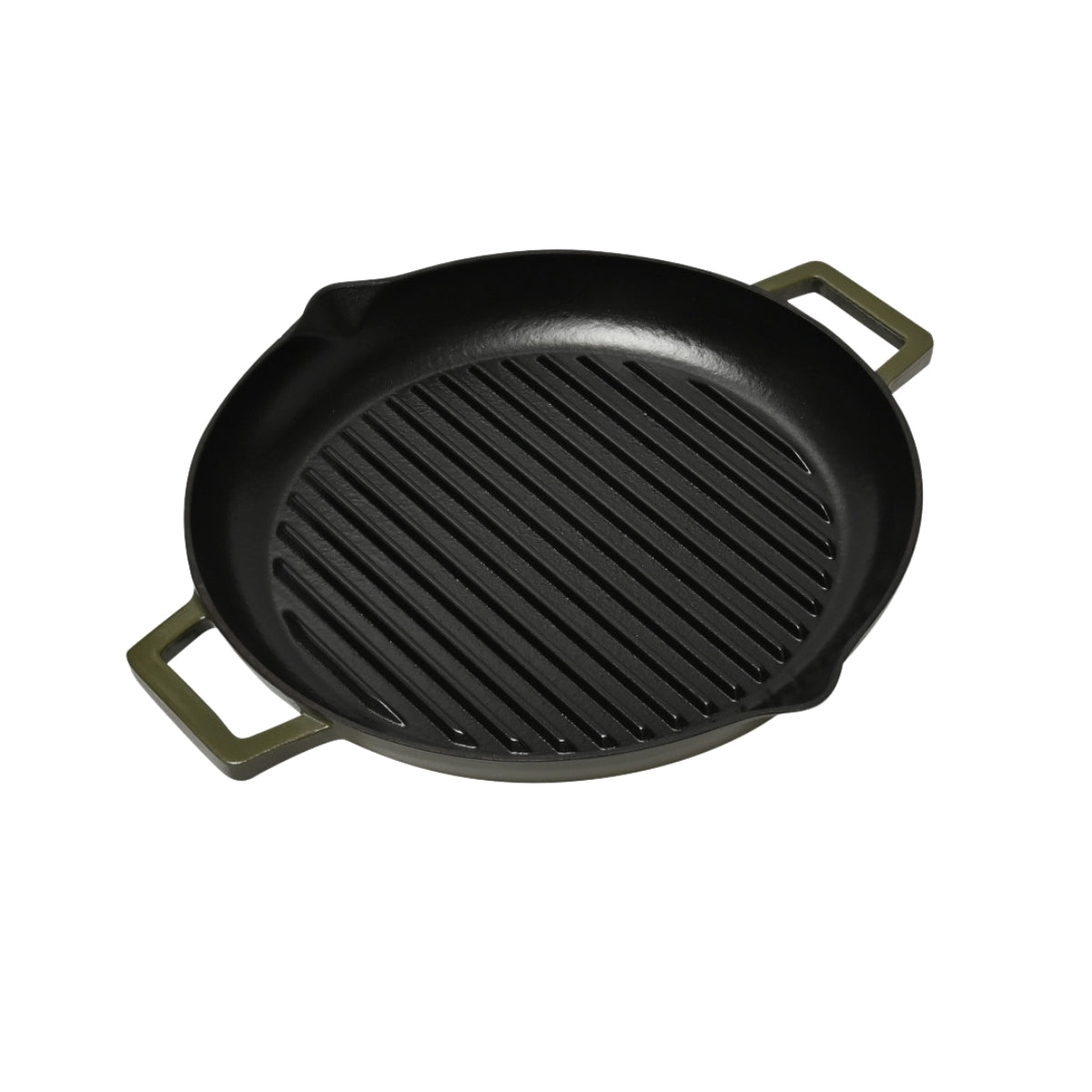 Classica Cast Iron Grill Pan 31cm Olive Green