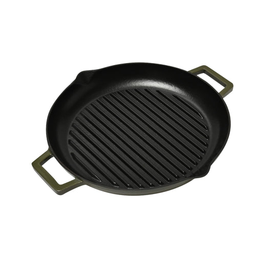 Classica Cast Iron Grill Pan 31cm Olive Green