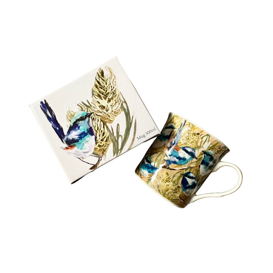 Lilli Rock Blue Wren & Banksia Mug