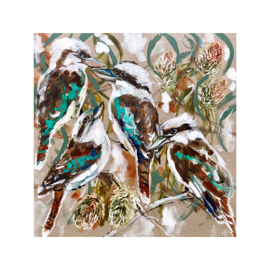 Lilli Rock Amanda Brooks Forest Kookaburra Coaster 11x11cm Coaster