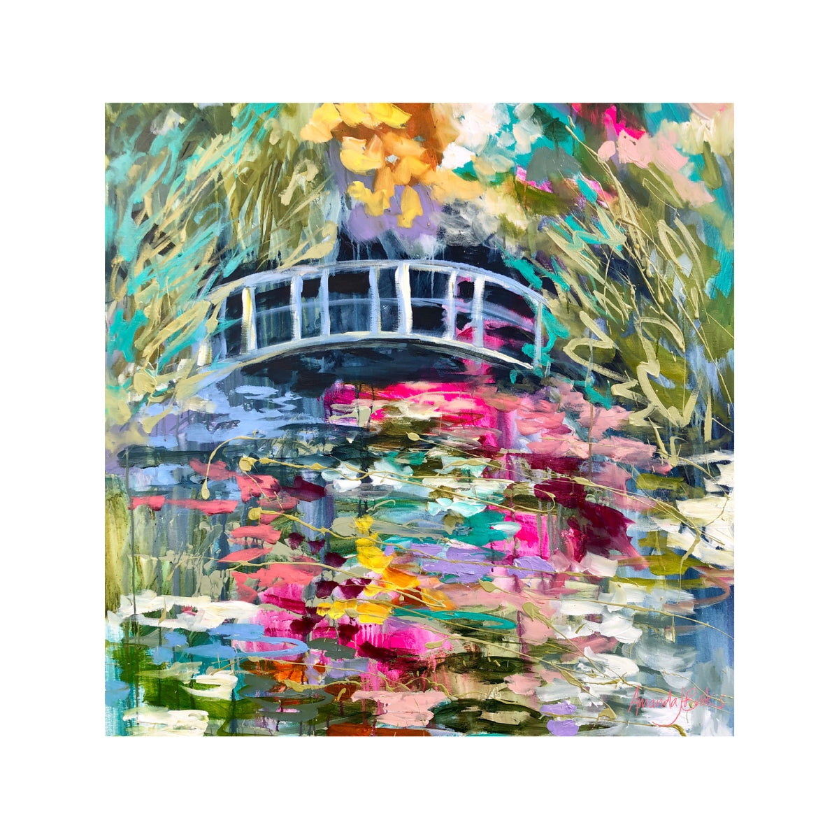 Lilli Rock Amanda Brooks Artists Garden Coaster 11x11cm Coaster