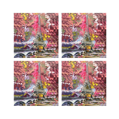 Lilli Rock Amanda Brooks Paris Jute Set 11x11cm Coaster Set