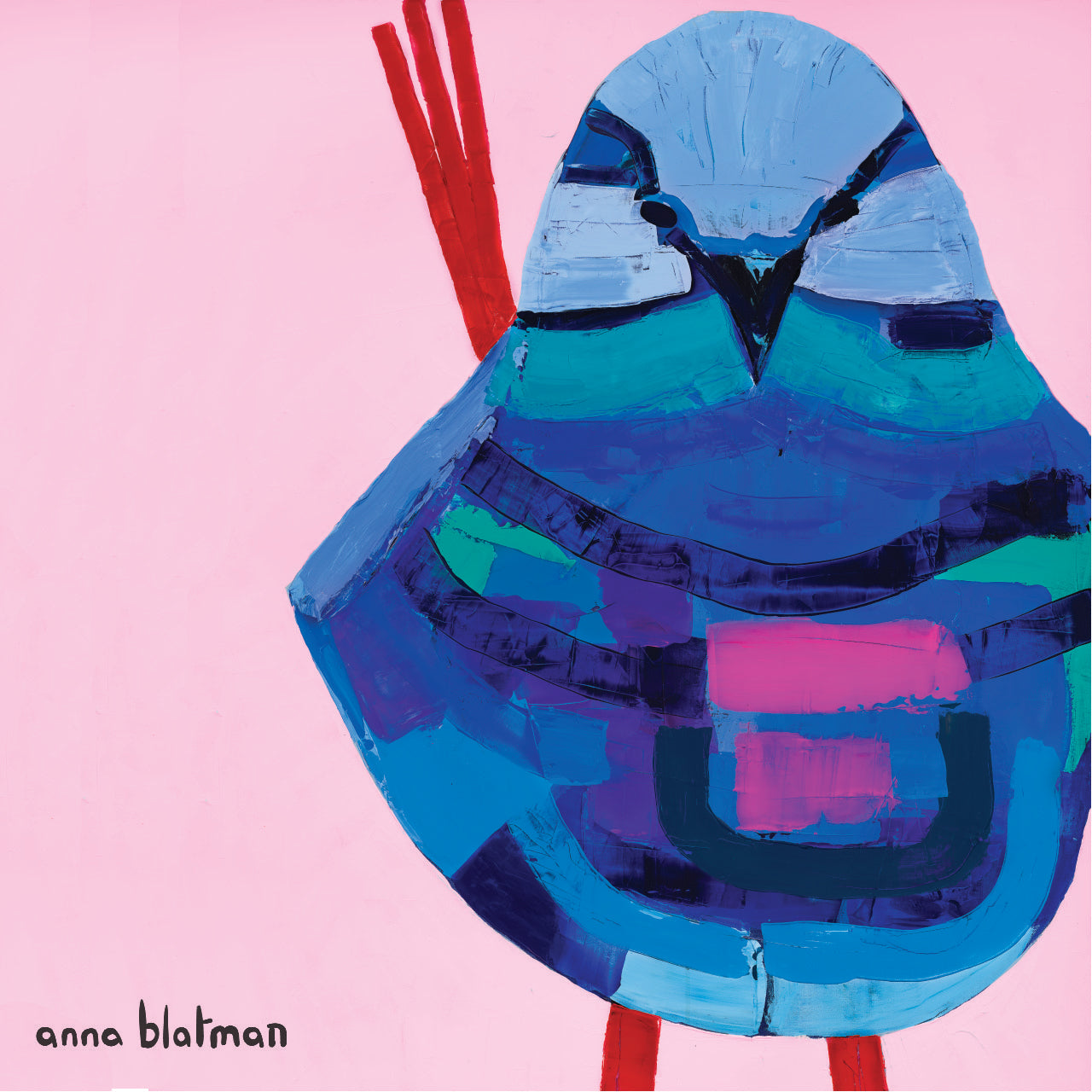 Anna Blatman Blue Wren Coaster Set 11x11cm Set of 4 Coasters