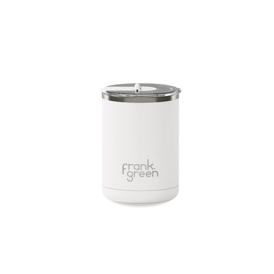 frank green 12oz Stainless Steel Ceramic Cup With Hinged Lid Cloud