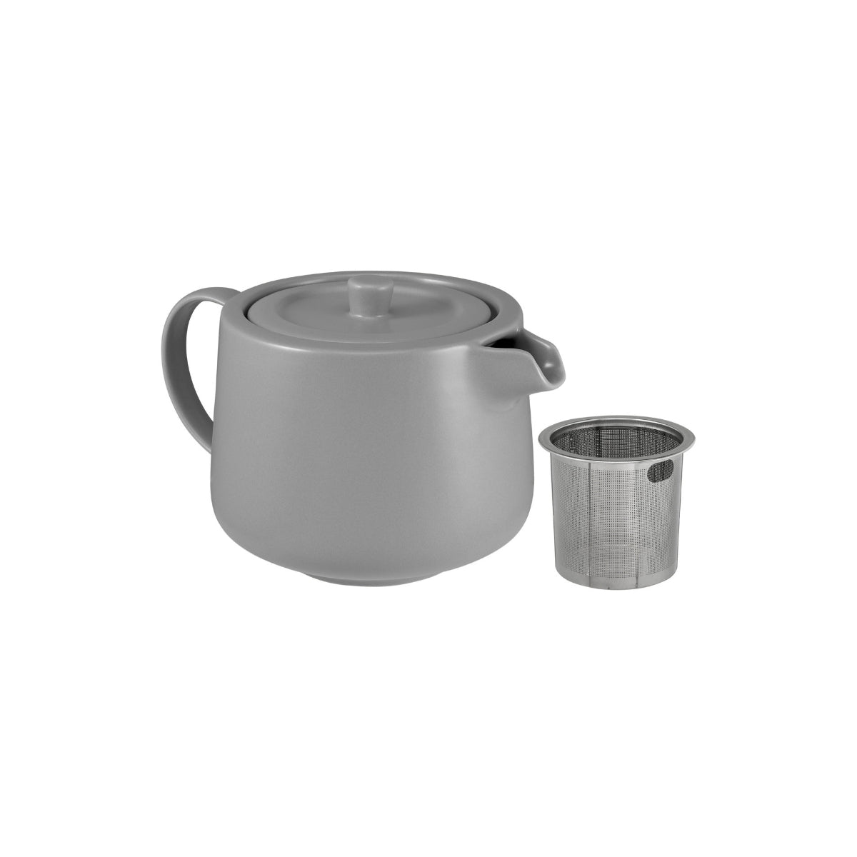 Cafe Life Teapot With Infuser 500ML Grey Gift Boxed