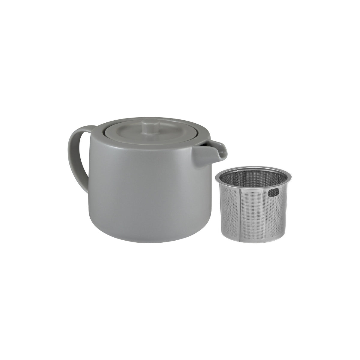 Cafe Life Teapot With Infuser 1L Grey Gift Boxed