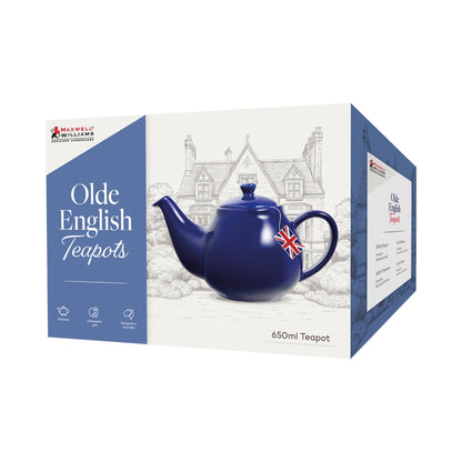 Maxwell & Williams Olde English Teapot 650ML British Blue Gift Boxed 