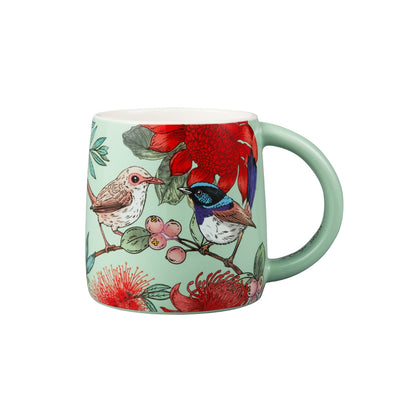 Maxwell & Williams Eloise Short Native Grace Superb Fairy Wren Mug 350ML
