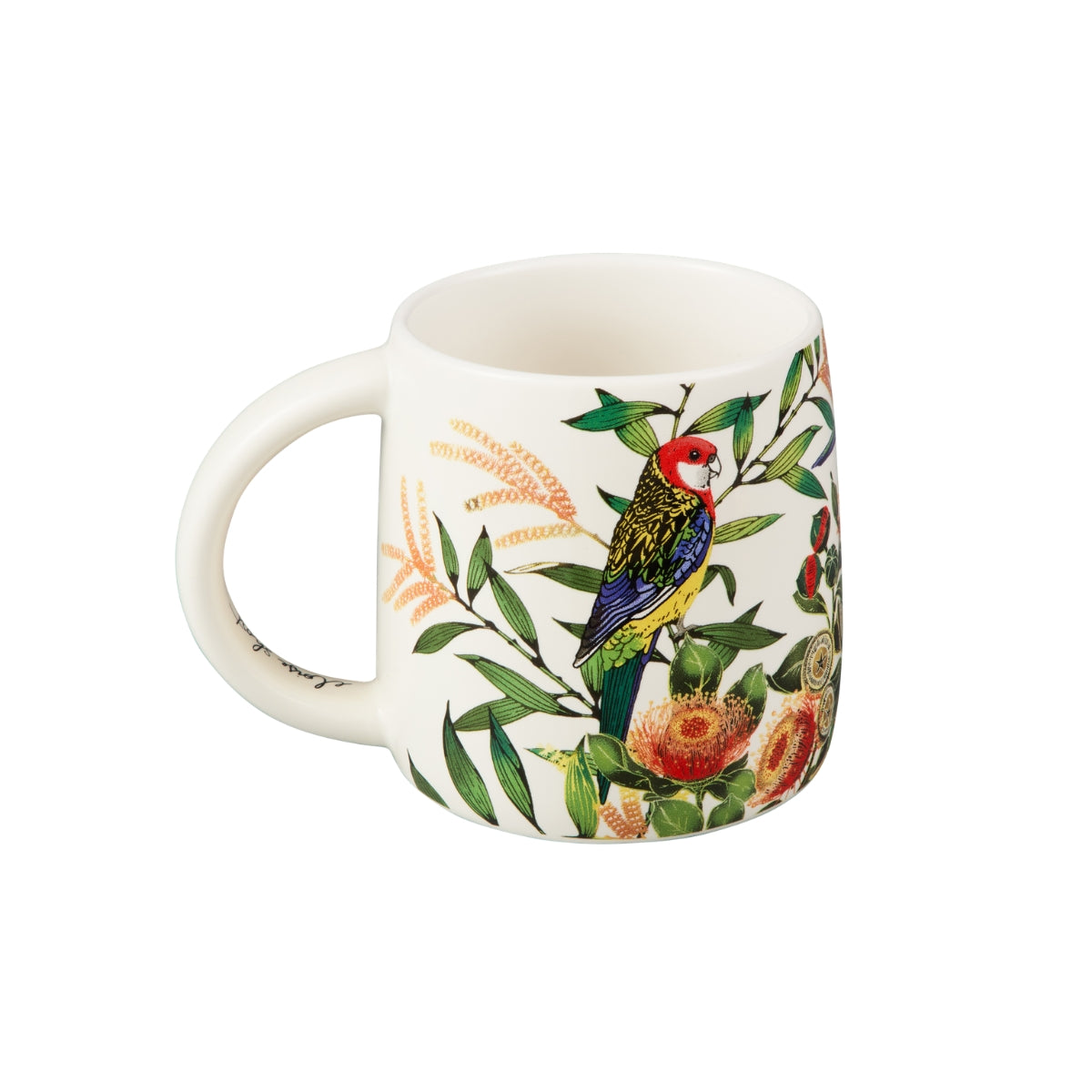 Maxwell & Williams Eloise Short Native Grace Eastern Rosella Mug 350ML
