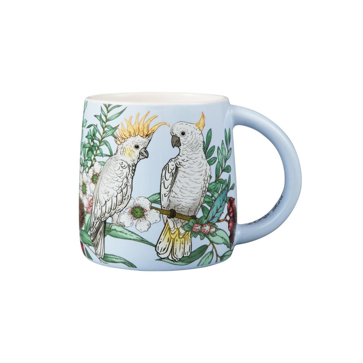 Maxwell & Williams Eloise Short Native Grace Yellow Crested Cockatoo Mug 350ML
