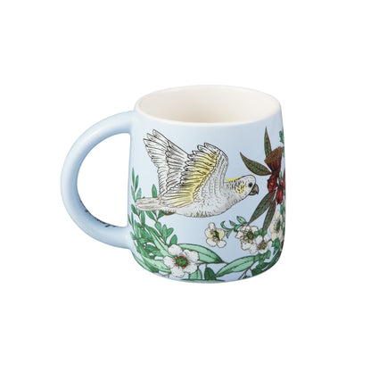 Maxwell & Williams Eloise Short Native Grace Yellow Crested Cockatoo Mug 350ML