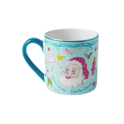 Maxwell & Williams Fa la la Mug 430ML Set of 2 Assorted Pink & Blue Gift Boxed