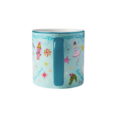 Maxwell & Williams Fa la la Mug 430ML Set of 2 Assorted Pink & Blue Gift Boxed