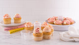 Avanti 2 Tier Cupcake Carrier with Cupcakes