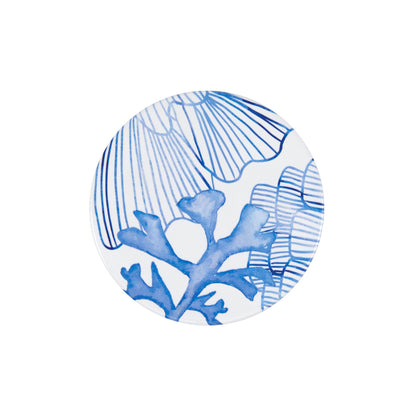 MW Blue Coral Ceramic Round Coaster 10cm Coral Life