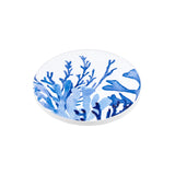 Blue Coral Ceramic Round Coaster 10cm Coral Garden