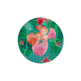 Teas and Cs Tropicana Ceramic Round Coaster 10cm Palm Leaf