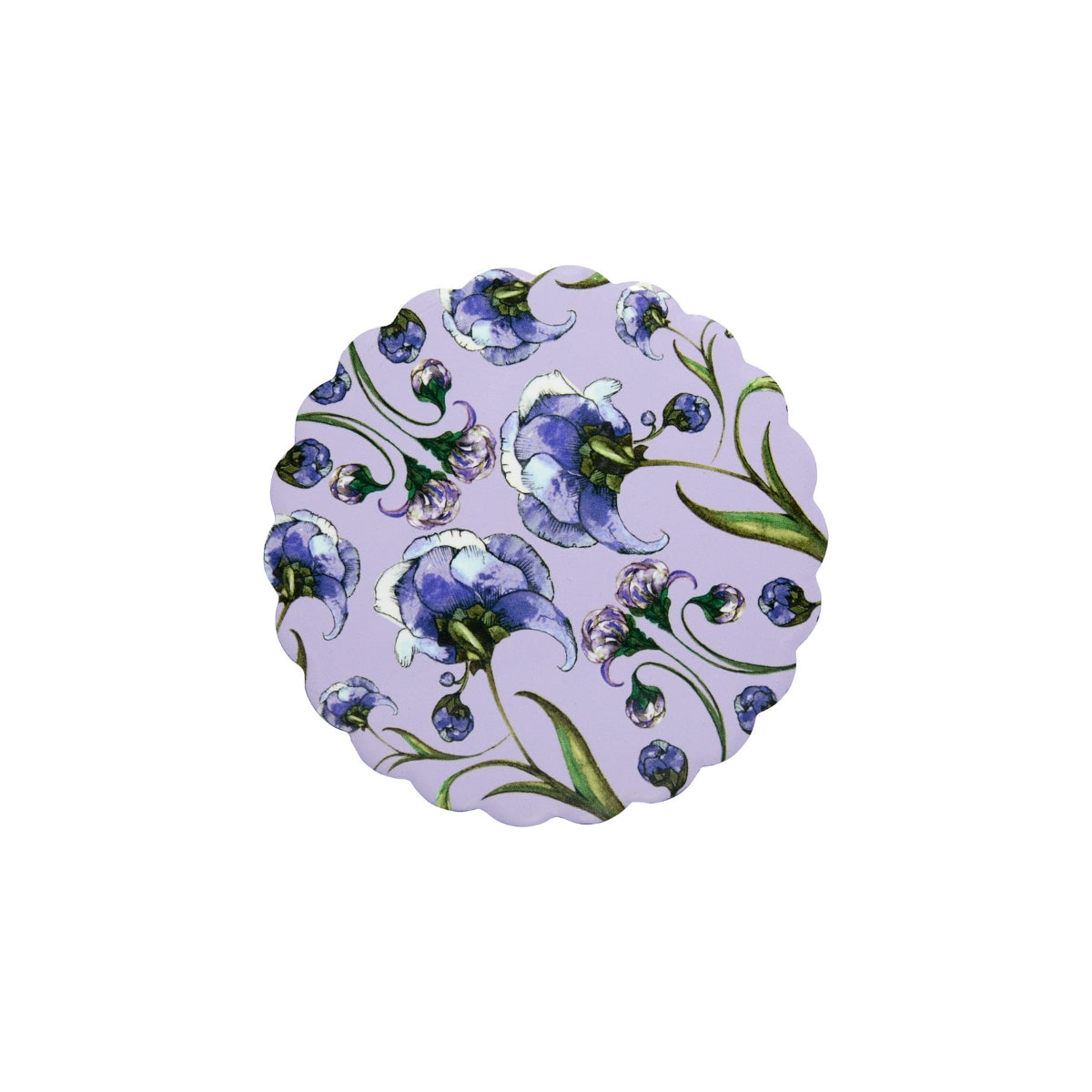 Estelle Michaelides Mystique Ceramic Round Coaster 10cm Violet