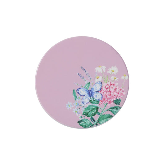 Maxwell & Williams Botanica Ceramic Round Coaster 10cm Pink