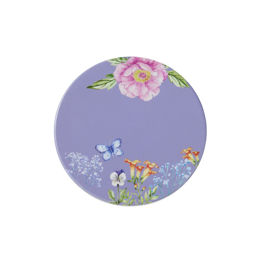 Maxwell & Williams Botanica Ceramic Round Coaster 10cm Purple