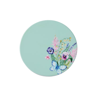 Maxwell & Williams Botanica Ceramic Round Coaster 10cm Aqua